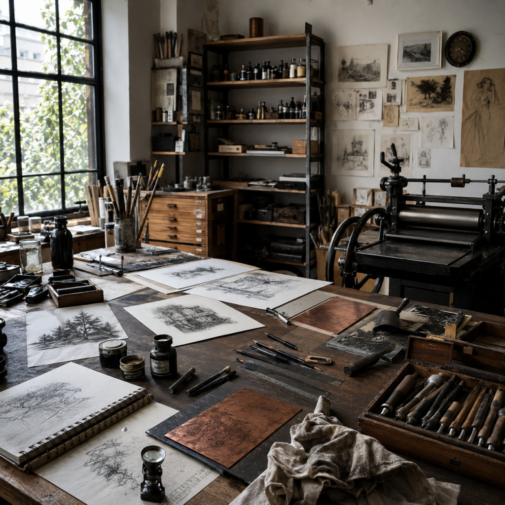 atelier de gravure